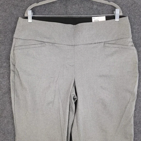 Nine West Bootcut Mid Rise Pants Womens XL Gray Stretch Fabric Tummy Control - Picture 5 of 15